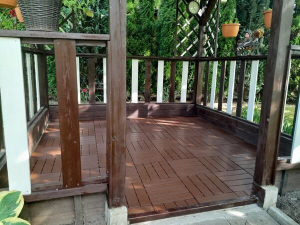 Venkovní dlažba Mosolut Hestra Woodlook, tmavý dub, 1 m²