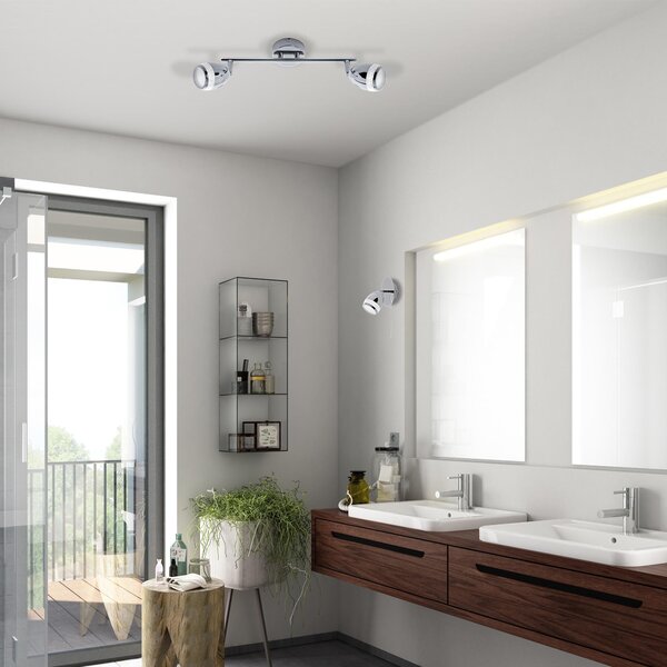 BRI 2995-028 LED bodové svítidlo 32,4 cm 2x4W 350lm chrom - BRILONER
