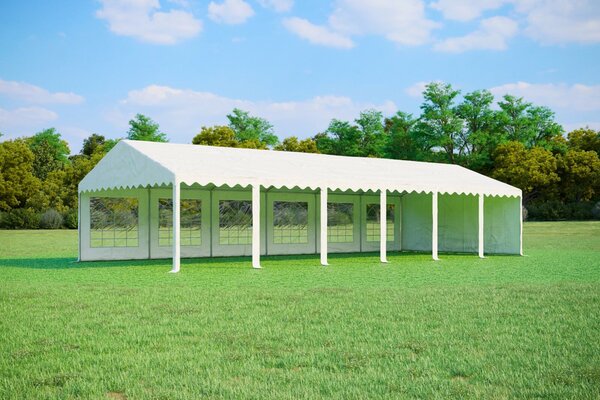 Párty stan 5x12 m STANDARD - ohnivzdorný barva Zeleno-bílá