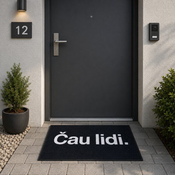Mercury Flooring, Rohožka Čau lidi 40x60 cm - na ven i na doma, 40x60, černá