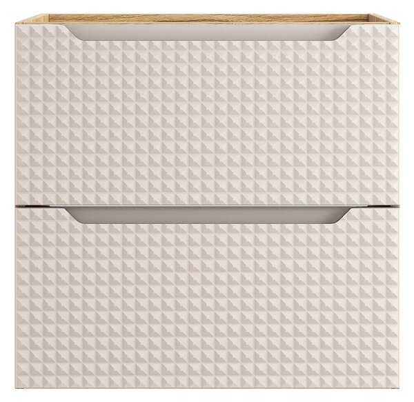 Comad Koupelnová skříňka pod umyvadlo Luxor Beige 60 béžová/dub olejovaný