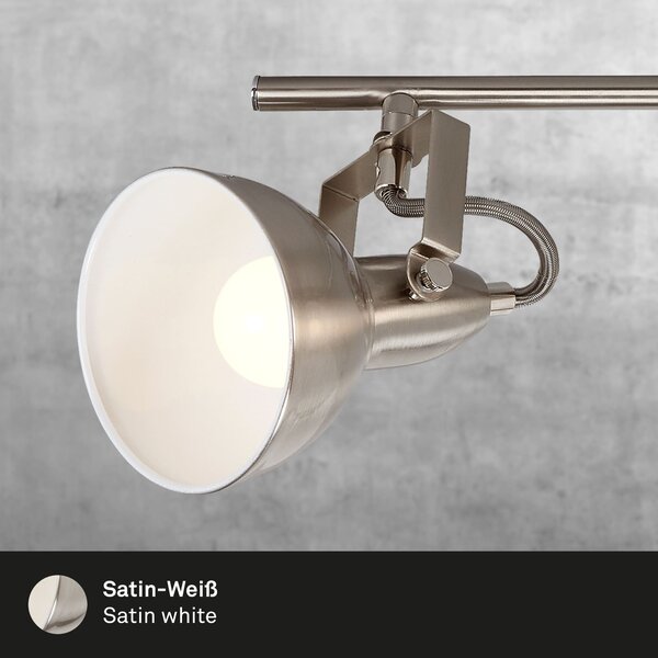 BRILO 2049-042 Bodové svítidlo 79 cm 4x E14 40W satén-bílé - BRILO