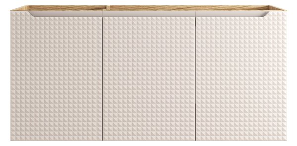 Comad Koupelnová skříňka pod umyvadlo Luxor Beige 120 béžová/dub olejovaný