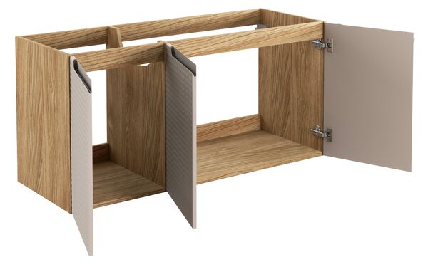 Comad Koupelnová skříňka pod umyvadlo Luxor Beige 120 béžová/dub olejovaný