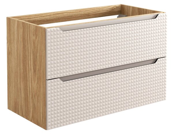Comad Koupelnová skříňka pod umyvadlo Luxor Beige 90 béžová/dub olejovaný