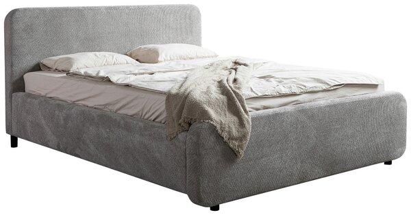 ČALOUNĚNÁ POSTEL, 140/200 cm, šedá MID.YOU - Postele s úložným prostorem, Online Only