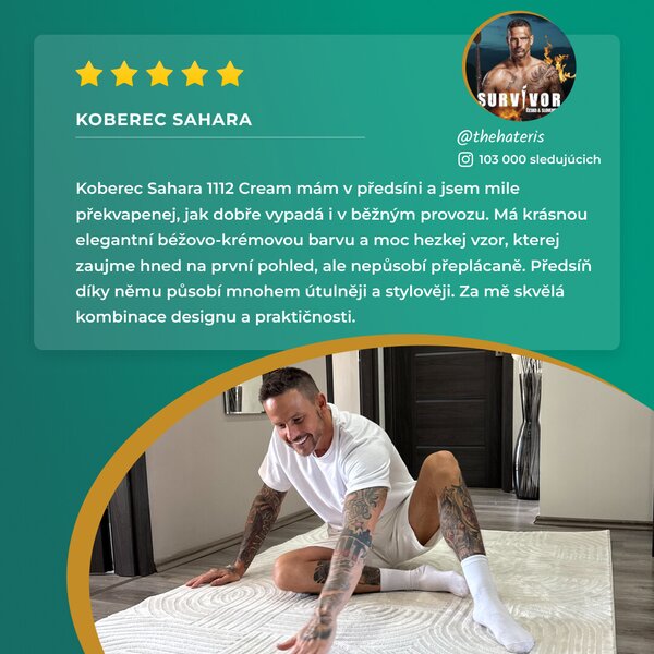 Ayyildiz, Kusový koberec Sahara 1112 Beige, 80x150, béžová, obývací pokoj