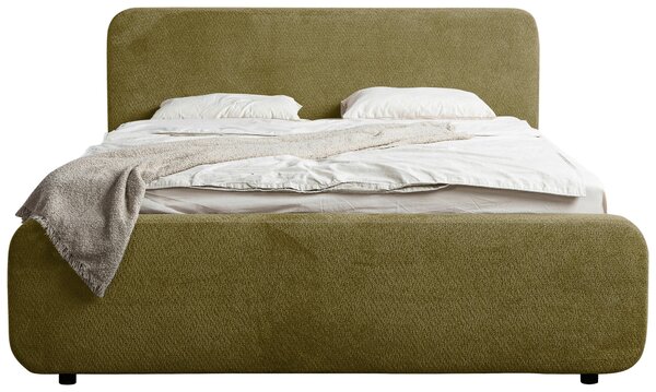 ČALOUNĚNÁ POSTEL, 140/200 cm, zelená MID.YOU - Postele s úložným prostorem, Online Only
