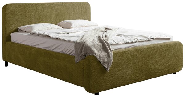 ČALOUNĚNÁ POSTEL, 140/200 cm, zelená MID.YOU - Postele s úložným prostorem, Online Only