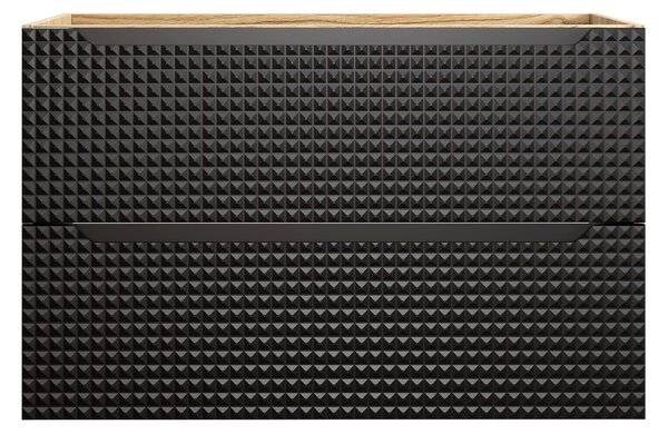Comad Koupelnová skříňka pod umyvadlo Luxor Black 90 černá/dub olejovaný