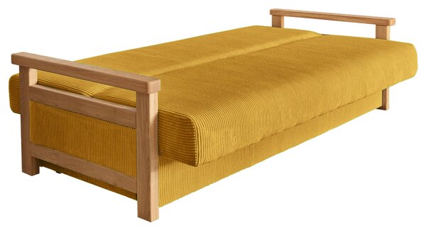 ROZKLÁDACÍ POHOVKA, textil, hořčicově žlutá P & B - Rozkládací pohovky, Online Only