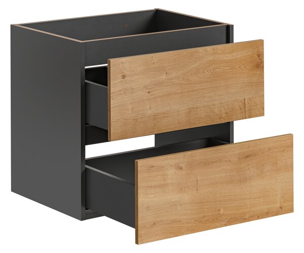 Comad Koupelnová skříňka pod umyvadlo Monako Grey Oak 60 šedá/dub hamilton