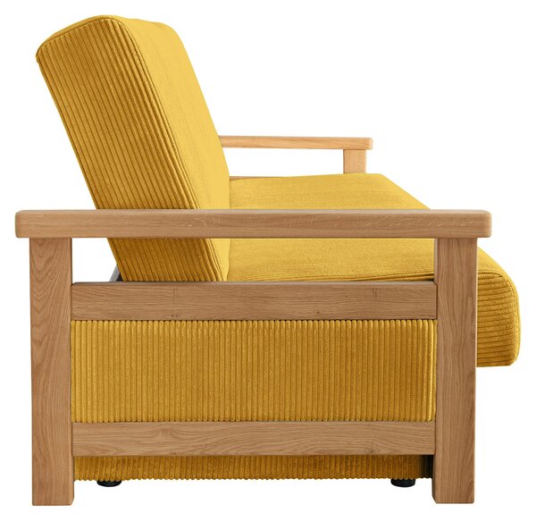 ROZKLÁDACÍ POHOVKA, textil, hořčicově žlutá P & B - Rozkládací pohovky, Online Only