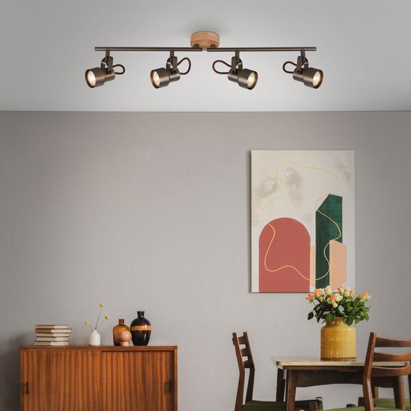 BRILO 2872-045 Bodové svítidlo 68,4 cm 4xGU10 20W 1840lm antická šedá - BRILO