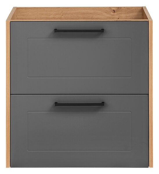 Comad Koupelnová skříňka pod umyvadlo Madera Grey 60 grafit/dub artisan