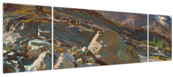 Obraz - John Singer Sargent, Simplon Pass, reprodukce (170x50 cm)