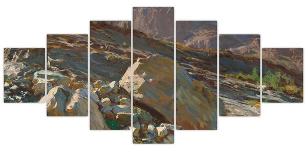 Obraz - John Singer Sargent, Simplon Pass, reprodukce (210x100 cm)