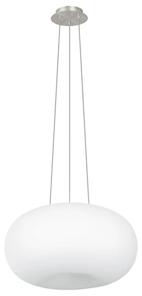 Závěsné svítidlo OPTICA opálové sklo/matný nikl, průměr 45 cm