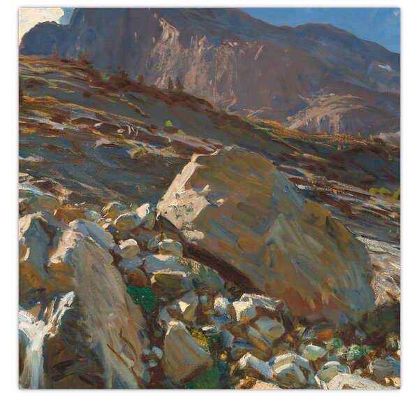Obraz - John Singer Sargent, Simplon Pass, reprodukce (30x30 cm)
