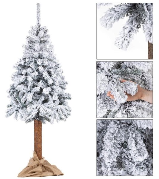 Vánoční stromek Smrk zasněžený na kmínku 220 cm