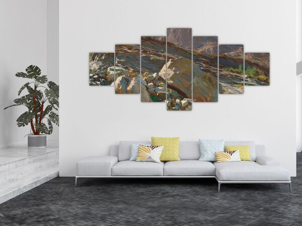 Obraz - John Singer Sargent, Simplon Pass, reprodukce (210x100 cm)