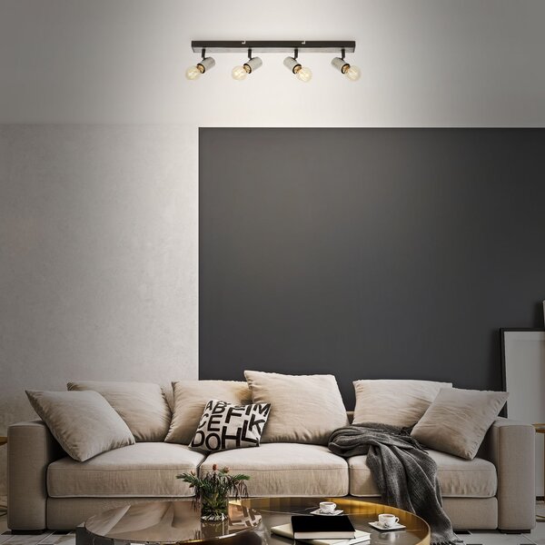 BRI 2222-044 Bodové svítidlo 63 cm 4x E27 max. 60W antická stříbrná - BRILONER