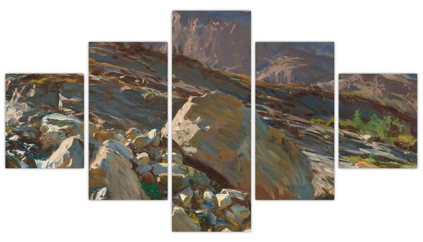Obraz - John Singer Sargent, Simplon Pass, reprodukce (125x70 cm)