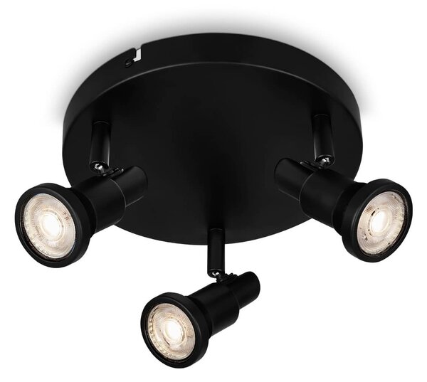 BRI 2992-035R LED bodové svítidlo pr. 21 cm 3xGU10 4,8W 400lm černá - BRILONER