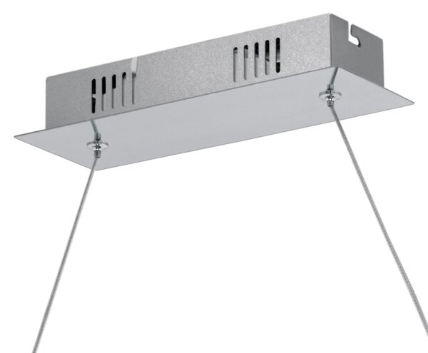 Závěsné LED svítidlo LASANA 2 chrom, šířka 100 cm