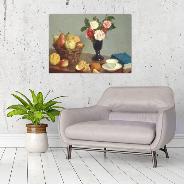 Obraz - Henri Fantin-Latour, Still Life, reprodukce (70x50 cm)
