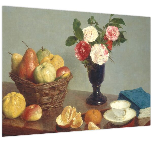 Obraz - Henri Fantin-Latour, Still Life, reprodukce (70x50 cm)