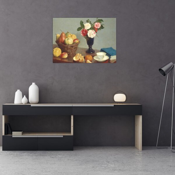Obraz - Henri Fantin-Latour, Still Life, reprodukce (70x50 cm)