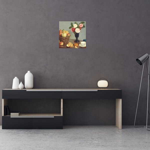 Obraz - Henri Fantin-Latour, Still Life, reprodukce (30x30 cm)