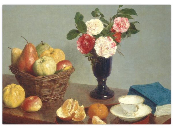 Obraz - Henri Fantin-Latour, Still Life, reprodukce (70x50 cm)