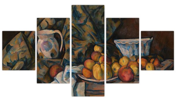 Obraz - Paul Cézanne, Still Life with Apples and Peaches, reprodukce (125x70 cm)