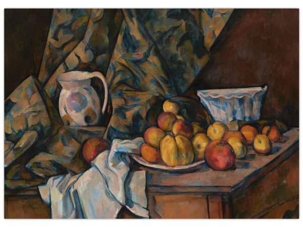 Obraz - Paul Cézanne, Still Life with Apples and Peaches, reprodukce (70x50 cm)