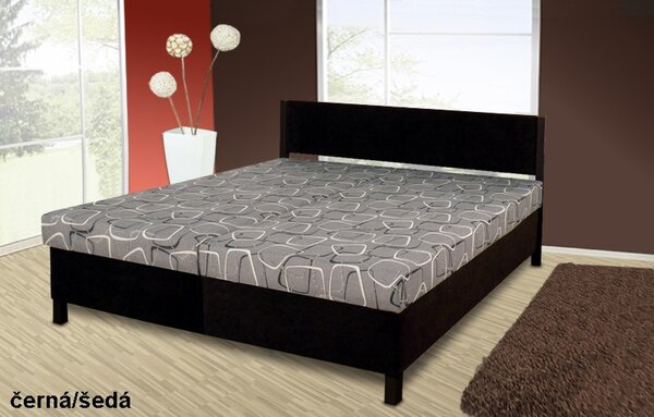 Manželská postel s úložným prostorem Sofie 170 Barva: černá