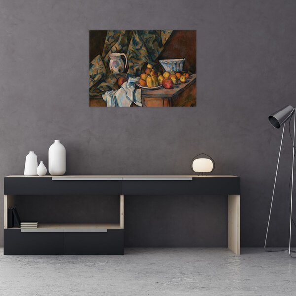 Obraz - Paul Cézanne, Still Life with Apples and Peaches, reprodukce (70x50 cm)