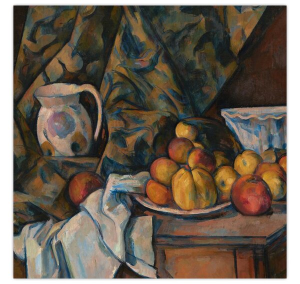 Obraz - Paul Cézanne, Still Life with Apples and Peaches, reprodukce (30x30 cm)