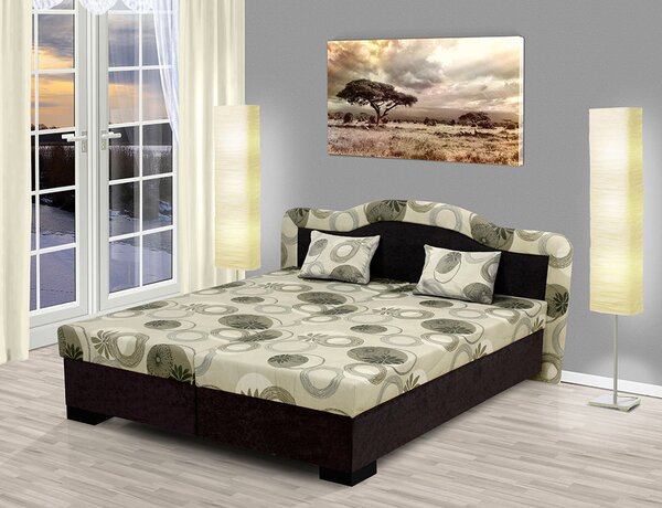 Čalouněná postel s úložným prostorem Zuzana 170 Barva: hnědá