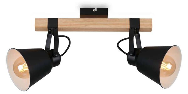 BRILO 2406-025 Bodové svítidlo 40 cm 2x E27 40W černá - BRILO