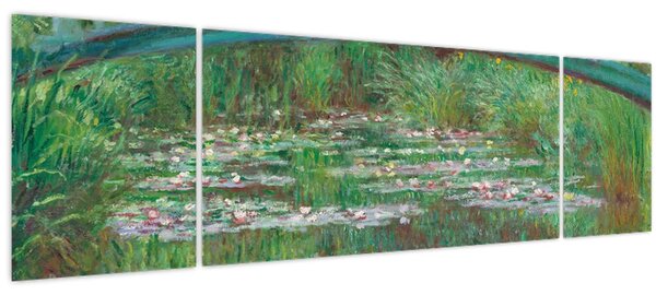 Obraz - Claude Monet, The Japanese Footbridge, reprodukce (170x50 cm)