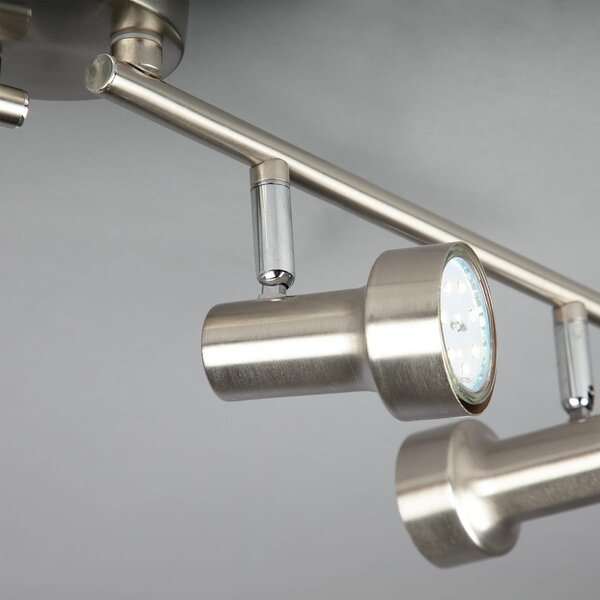BRI 2843-042 Bodové svítidlo 60,4 cm 4xGU10 12W 1000lm matný nikl - BRILONER