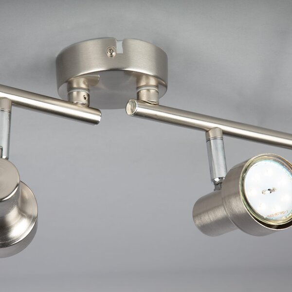 BRI 2843-042 Bodové svítidlo 60,4 cm 4xGU10 12W 1000lm matný nikl - BRILONER