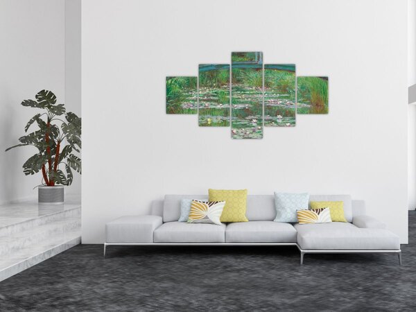 Obraz - Claude Monet, The Japanese Footbridge, reprodukce (125x70 cm)