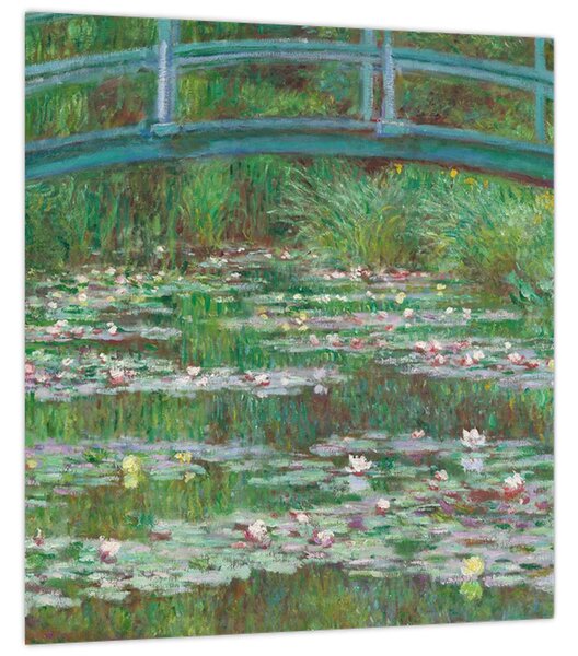 Obraz - Claude Monet, The Japanese Footbridge, reprodukce (30x30 cm)