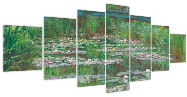 Obraz - Claude Monet, The Japanese Footbridge, reprodukce (210x100 cm)