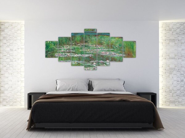 Obraz - Claude Monet, The Japanese Footbridge, reprodukce (210x100 cm)