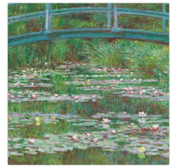 Obraz - Claude Monet, The Japanese Footbridge, reprodukce (30x30 cm)