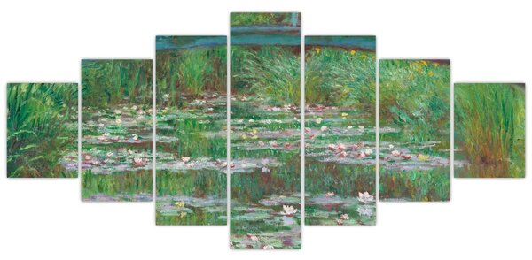 Obraz - Claude Monet, The Japanese Footbridge, reprodukce (210x100 cm)